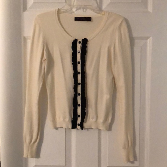 The Limited cream with black ruffles tuxedo style - Picture 1 of 15